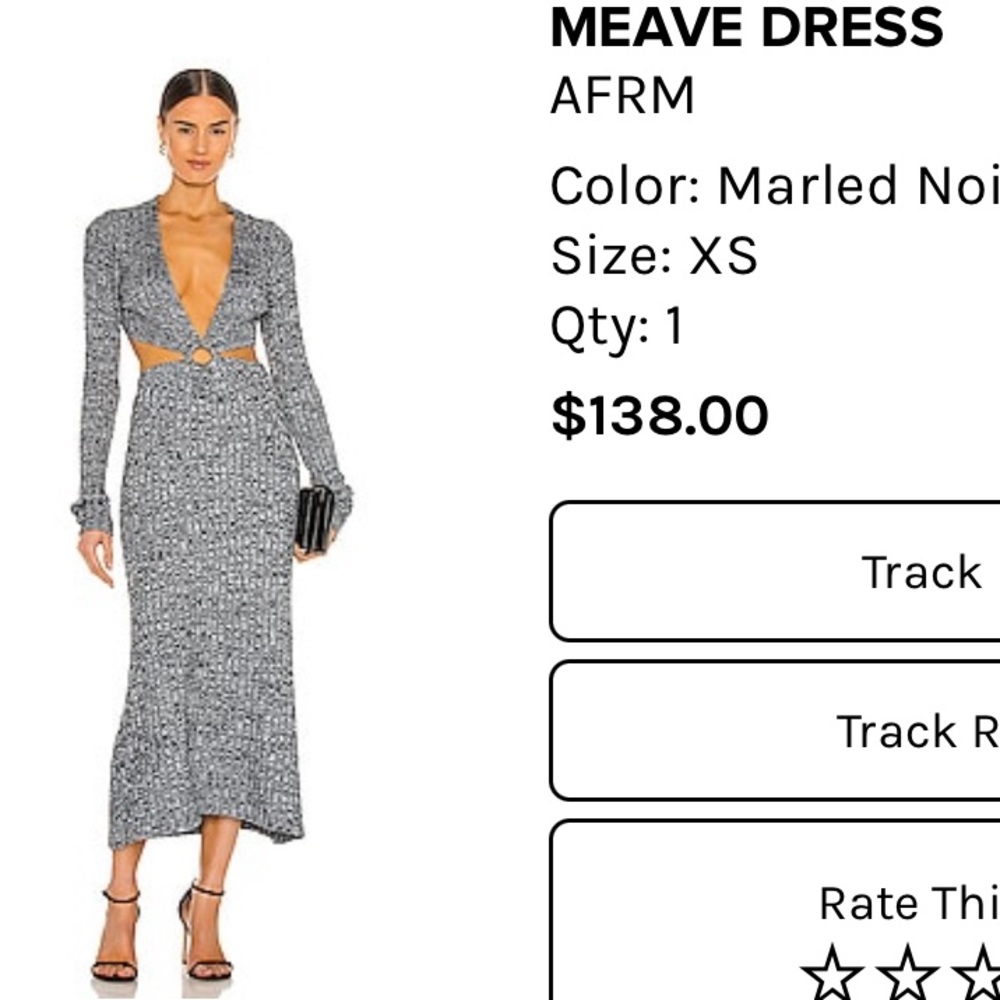 AFRM maxi sweater dress